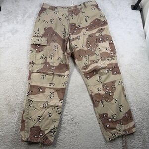 Military Combat Pants Mens Large Regular Chocolate Chip Camo Cargo Desert